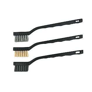 BRUSHES, 3 PACK BRASS/ STAINLESS/ NYLON  Lincoln Electric Tools 