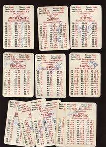 1970s APBA Playing Cards Dodgers 12 Diff Auto B & E Ho  