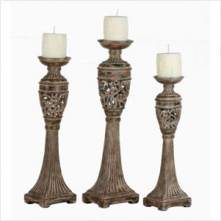   home 3 piece glass hurricane candle set candles, candleholders