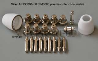 Miller APT3000& OTC M3000 plasma cutter TIP+Elec 22PCS  