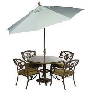 Market Umbrella w/bronze collar & crank/tilt Mechanism single wind 