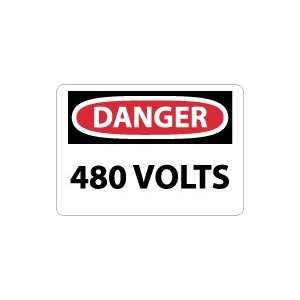  OSHA DANGER 480 Volts Safety Sign: Home Improvement