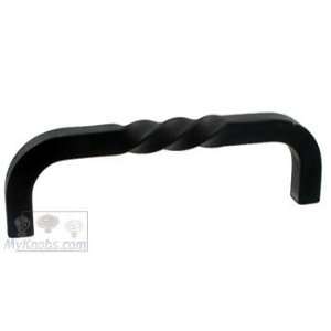   rustic iron collection 3 3/4 twist pull in black