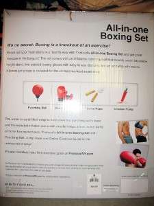 NIB Protocol NEW All In One Boxing Set Exercise Fitness 8582 1BMCW 