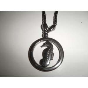  Magnetic Energy Necklace with Pendant Sea Horse 