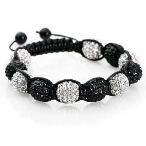   Crystal Disco Ball Adjustable Bracelet Iced Out Hip Hop 3201 Jewelry