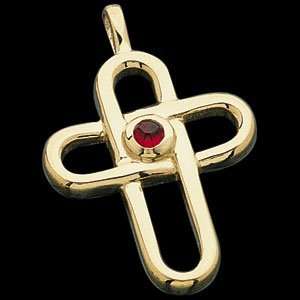   14K White Gold Cross Color Fashion Cross Cab CleverEve Jewelry