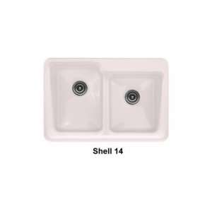  Advantage 3.2 Double Bowl Kitchen Sink with Three Faucet Holes 36 3 14