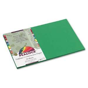   Sulphite Construction Paper, 12 x 18, Holiday Green, 50 Sheets/pk