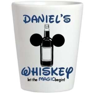 Daniels Whiskey Custom Ceramic Shotglass  Kitchen 