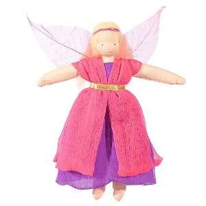  Fairy Princess Posable Doll with Pink Leaf Wings and 