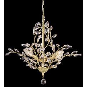   Inch Multicolored Sutton Chandelier with Gold Finish