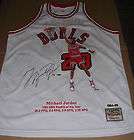 Michael Jordan Autographed RARE Painted Bulls ROY Jersey UDA Artist 