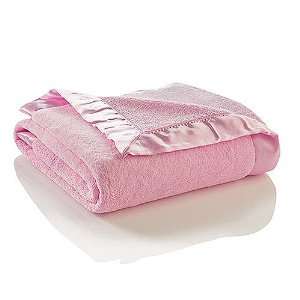  Elegant Baby Infant Girls Pink Micro Fiber Blanket Gift 