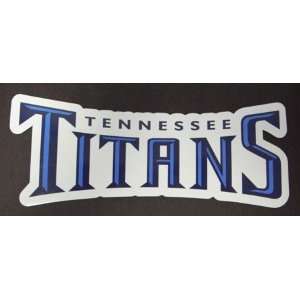  Tennessee Titans Team Name NFL Car Magnet: Sports 