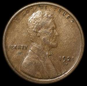 1921 S Lincoln Wheat Cent Woody Penny 1C High Grade Raw  