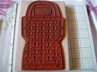 Limited Editions Rubber Stamps Anas Basket Large Stamp  