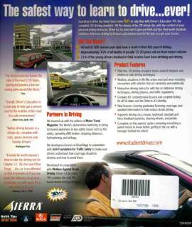 Drivers Education 99 PC CD interactive safe driving simulator lessons 