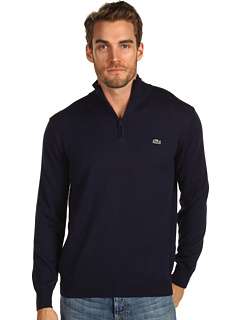 Lacoste Cotton/Jersey 1/2 Zip Sweater 