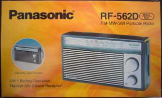 NEW*** PANASONIC RF 562D AM FM SW Shortwave Transistor Radio  