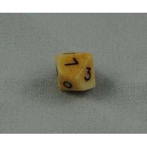 12mm 10 Sided Bone Dice : Toys & Games : 