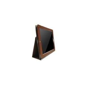  Fosmon Flip Stand Leather Case for Apple iPad 2 (Brown 