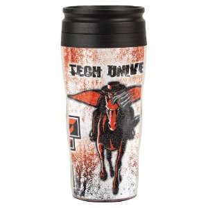  NCAA Texas Tech Red Raiders 16 Ounce Travel Mug Sports 