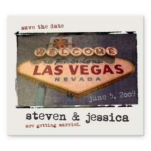   Vintage Vegas Save the Date Magnet Save The Date Cards
