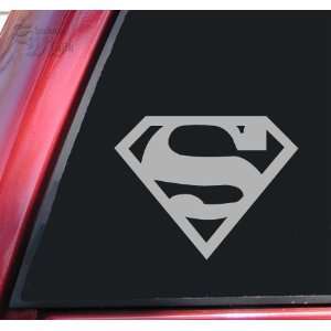  Superman Vinyl Decal Sticker   Grey: Automotive