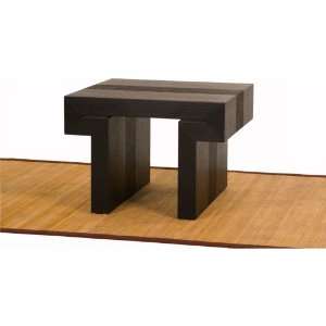 Low Profile Square End Coffee / Cocktail Table in Dark Walnut  