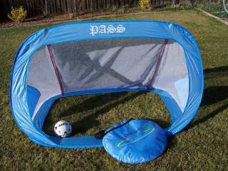 Two 6x4 Foot portable Foldable Soccer Goals, Pair w/ Carry case 