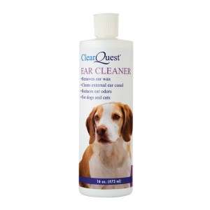 ClearQuest Dog Ear Cleaner Deodorant Wax Remover 16oz  