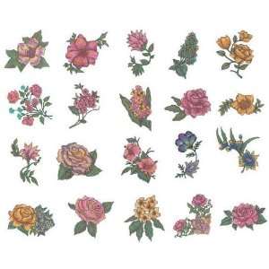  Iris Embroidery Memory Card WALL FLOWERS 