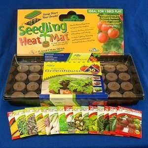  Seed Starting Greenhouse Kit w/ Bonus Seeds Patio, Lawn 