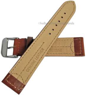   SWISS ARMY Tan Leather Watch Band Strap Cavalry Officers  
