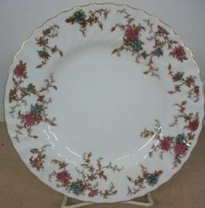 Minton Bone China Salad Plate Ancestral Pattern Made In England Wreath 