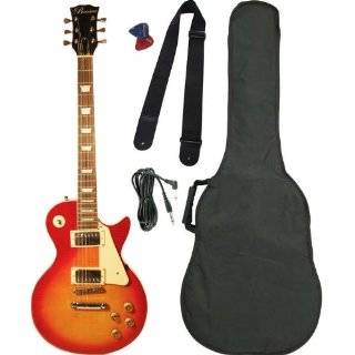 Barcelona Beginner Series LP Style Electric Guitar with Gig Bag, Strap 