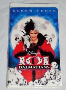   101 DALMATIANS (VHS) Video Movie Clamshell Case EUC Glenn Close  