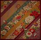 Small Size Rouge Floral Delight Furoshiki Cotton Japanese Fabric