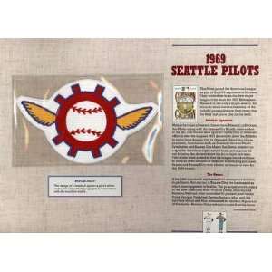    1969 Seattle Pilots Patch on Commemorative Card