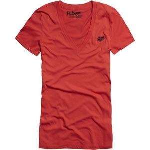   Racing Womens Miss Clean V Neck T Shirt   Small/Rio Red Automotive