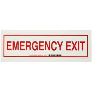   Glow In The Dark Exit And Directional Sign, Legend Emergency Exit