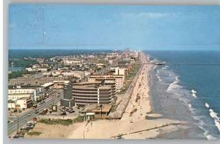 Postcard..Aerial View of Virginia Beach,VA..Hotels/Motels  