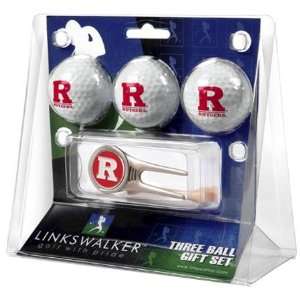  Rutgers Scarlet Knights NCAA 3 Ball Gift Pack & Cap Tool 