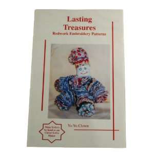  Lasting Treasures Redwork Embroidery Patterns Yo Yo Clown 