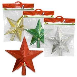    9H Glitter Christmas Tree Star Topper   Silver