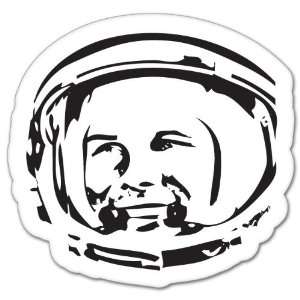  Gagarin SPACE Soviet Astronaut bumper sticker 4 x 4 