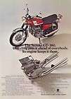 1972 Suzuki GT 380 Motorcycle Original Color Ad