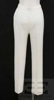 St. John Collection 2pc Cream Classic Knit Shell & Pants Set Size S/6 