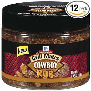 Grill Mates Cowboy Rub, 4.12 Ounce Jars(Pack of 12)  